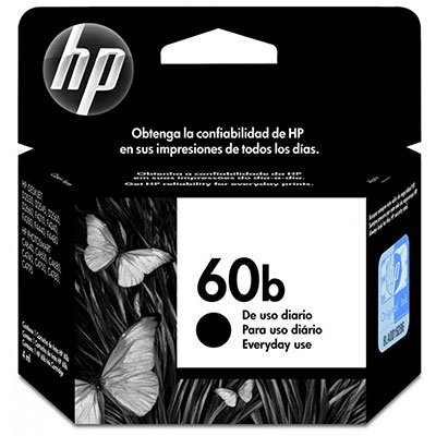 Cartucho de Tinta HP 60B Preto Original (CC636WB) Para HP Deskjet F4480, F4580, D1660, Photosmart D110a, C4780, ENVY D410a, HP - CX 1 UN