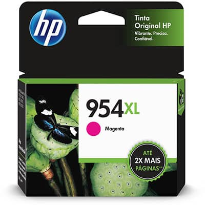 Cartucho de Tinta HP 954XL Magenta Original (L0S65AB) para HP Deskjet 7720, 7740, 8210, 8710, 8720 - CX 1 UN