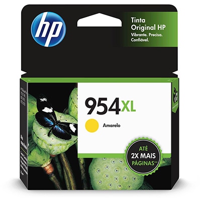 Cartucho HP 954XL Amarelo Original (L0S68AB) Para HP Deskjet 7720, 7740, 8210, 8710, 8720 CX 1 UN