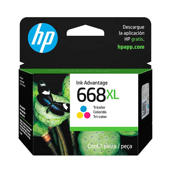 Cartucho HP 668XL color 7FP38VL HP CX 1 UN Cartucho HP 668XL color 7FP38VL HP CX 1 UN