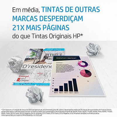 Garrafa de tinta original Preto HP GT53 (1VV22AL) Para HP Smart Tank 515, 519, 530, 615, Plus 551, 500, 514, 517, 532, 617, 618 , HP - CX 1 UN