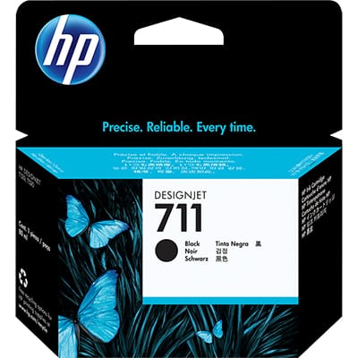 Cartucho HP 711 80ml preto CZ133AB HP CX 1 UN