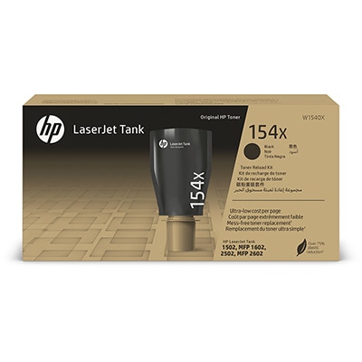 Kit recarga HP LaserJet Tank, Preto, W1540X, HP - 1 UN