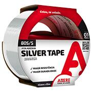 Fita adesiva multiuso 45mmx5m silver tape branca  805s Adere RL 1 UN