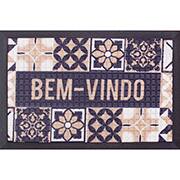 Tapete antiderrapante 59x39cm Fenice Azulejo Português Bege 300722688 Colorful PT 1 UN Tapete antiderrapante 59x39cm Fenice Azulejo Português Bege 300722688 Colorful PT 1 UN