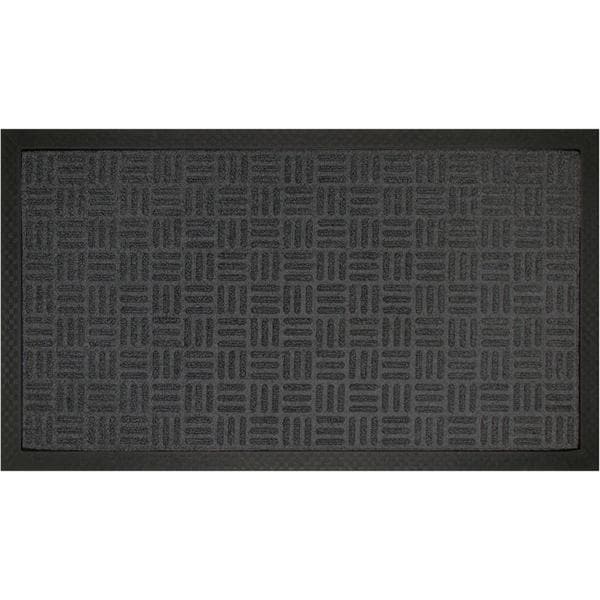 Tapete capacho Fenice liso, 69 x 39cm, Preto, 0300721594, Uzoo - PT 1 UN