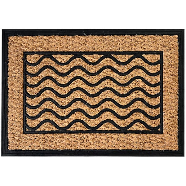 Tapete capacho 60x40cm ondas 0300723285 Uzoo PT 1 UN