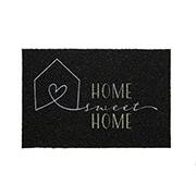Tapete capacho, Home sweet Home, Preto, 40 x 60cm, Kapazi - PT 1 UN Tapete capacho, Home sweet Home, Preto, 40 x 60cm, Kapazi - PT 1 UN