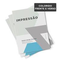 Impressão A3 / 4x4 / couché fosco 115g/m² - Kcp UN 1 UN