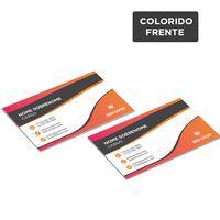Cartões de Visita 9x5cm / 4x0 / couché fosco 300g/m² PT 100 UN