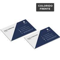 Cartões de Visita 9x5cm / 4x0 / couché fosco 300g/m² / laminação fosca f/v PT 100 UN