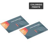 Cartões de Visita 9x5cm / 4x0 / couché fosco 300g/m² / laminação brilho f/v PT 100 UN