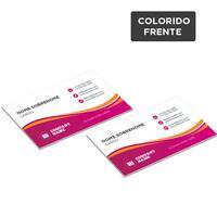 Cartão de Visita 8,5x5,5cm / 4x0 / reciclato 240g/m² ref. 10 KCP - PT 1 UN