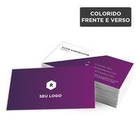 Cartão de Visita 8,5x5,5cm / 4x4 / reciclato 240g/m² ref. 10 KCP - PT 1 UN