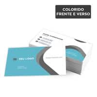 Cartões de Visita 8,5x5,5cm / 4x4 / couché fosco 300g/m² / laminação fosca f/v PT 1 UN