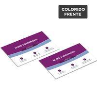 Cartão de Visita 8,5x5,5cm / 4x0 / reciclato 240g/m² / laminação fosca f/v ref. 12 KCP - PT 1 UN