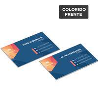 Cartão de Visita 8,5x5,5cm / 4x0 / offset 240g/m² / laminação brilho f/v ref. 06 KCP - PT 100 UN