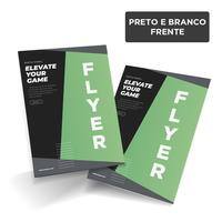 Flyers e Panfletos DL (10x20cm) / 1x0 / offset 90g/m² PT 100 UN