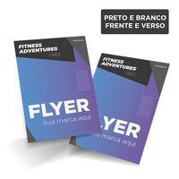 Flyers e Panfletos DL (10x20cm) / 1x1 / couché fosco 115g/m² PT 100 UN