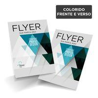 Flyers e Panfletos DL (10x20cm) / 4x4 / offset 90g/m² PT 100 UN