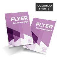 Flyers e Panfletos DL (10x20cm) / 4x0 / couché fosco 115g/m² PT 100 UN