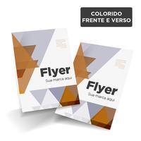 Flyers e Panfletos DL (10x20cm) / 4x4 / couché fosco 115g/m² PT 100 UN