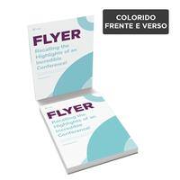 Flyers e Panfletos DL (10x20cm) / 4x4 / couché fosco 150g/m² PT 100 UN