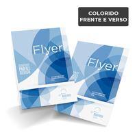 Flyers e Panfletos DL (10x20cm) / 4x4 / reciclato 90g/m² PT 100 UN