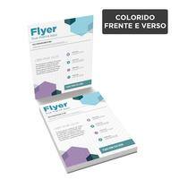 Flyers e Panfletos DL (10x20cm) / 4x4 / reciclato 150g/m² PT 100 UN