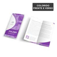 Folder A5/4x4/couché fosco 115g/m²/1 dobra central - Kcp PT 100 UN