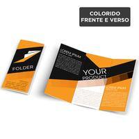 Folders DL (10x20cm) / 4x4 / offset 120g/m² / 2 dobras C PT 100 UN