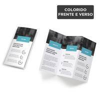 Folders DL (10x20cm) / 4x4 / offset 90g/m² / 2 dobras Z PT 100 UN