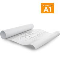 Plotagem A1/4x0/vegetal 92g/m²/dobra A4 (padrão ABNT) - Kcp UN 1 UN