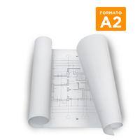 Plotagem A2/4x0/vegetal 92g/m²/dobra A4 (padrão ABNT) - Kcp UN 1 UN