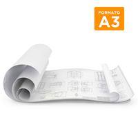 Plotagem A3/4x0/vegetal 92g/m²/dobra A4 (padrão ABNT) - Kcp UN 1 UN