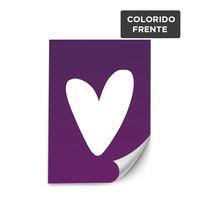 Adesivo / Etiqueta A4 / 4x0 / papel adesivo brilho 190g/m² ref. 18 KCP - PT 100 UN