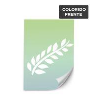 Adesivo / Etiqueta A5 / 4x0 / papel adesivo fosco 190g/m² ref. 19 KCP - PT 100 UN
