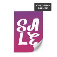 Adesivo / Etiqueta A6 / 4x0 / papel adesivo fosco 190g/m² ref. 19 KCP - PT 100 UN