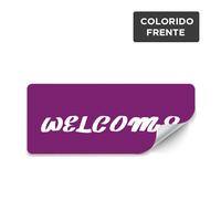 Adesivo / Etiqueta 9x5cm / 4x0 / papel adesivo fosco 190g/m² ref. 19 KCP - PT 100 UN