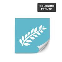 Adesivo / Etiqueta 5x5cm / 4x0 / papel adesivo brilho 190g/m² ref. 18 KCP - PT 100 UN