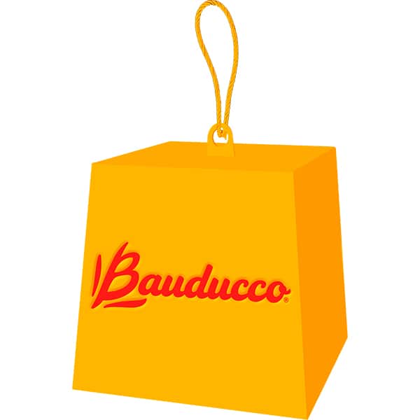 Cesta de natal P, 2025, com 16 itens, Bauducco - CX 1 UN