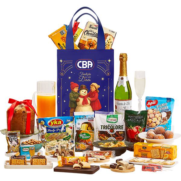 Cesta de Natal Polo Norte com 25 itens, Cba - CX 1 UN Cesta de Natal Polo Norte com 25 itens, Cba - CX 1 UN