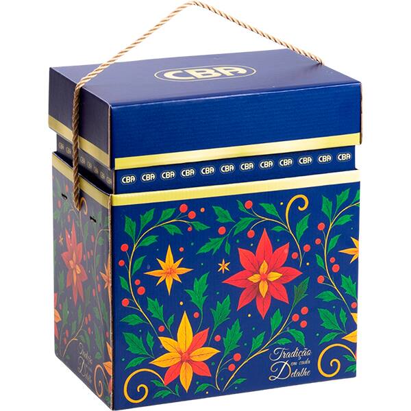 Cesta de natal Show de Natal com 26 itens, Cba - CX 1 UN Cesta de natal Show de Natal com 26 itens, Cba - CX 1 UN