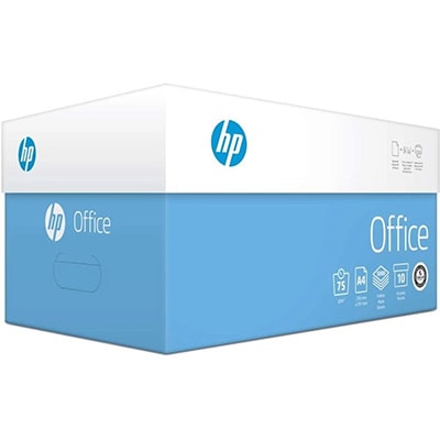 Papel Sulfite A4, 75g, 210mmx297mm, Caixa com 10 resmas - 5000 Folhas, HP Office - CX 1 UN