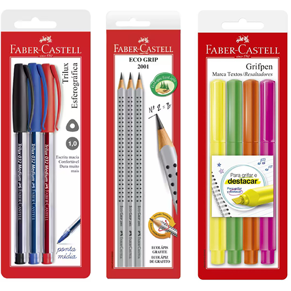 Kit Vestibulando, Faber-Castell - 1 UN Kit Vestibulando, Faber-Castell - 1 UN