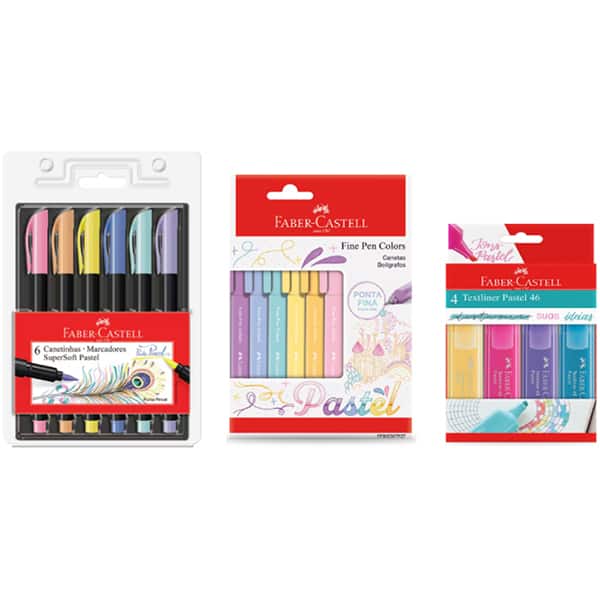 Kit Lettering Pastel, Faber-Castell - 1 UN