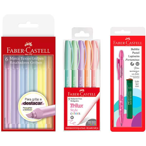 Kit escolar Caprichoso, Faber-Castell - 1 UN