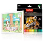 Kit de Colorir Dias quentes – Bobbie Goods + Lápis De Cor redondo Supersoft, 50 Cores, Faber-Castell - ET 50 UN