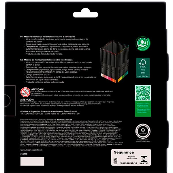 Kit de Colorir Dias quentes – Bobbie Goods + Lápis De Cor redondo Supersoft, 50 Cores, Faber-Castell - ET 50 UN