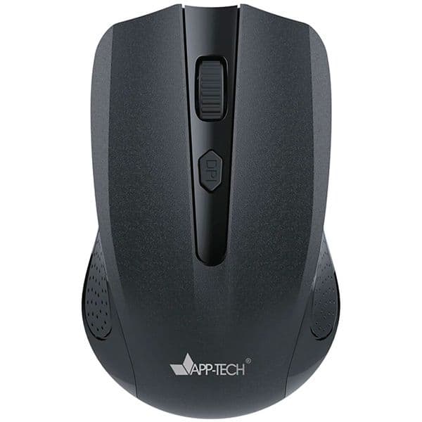 Mouse sem fio, 1600DPI, Preto, MW200, App-Tech + Pilha Alcalina Duracell Palito AAA, Optimum CX 1 UN
